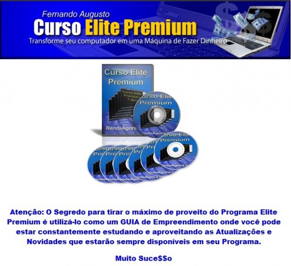 Curso Elite Premium Direito a revenda com 100% do lucro